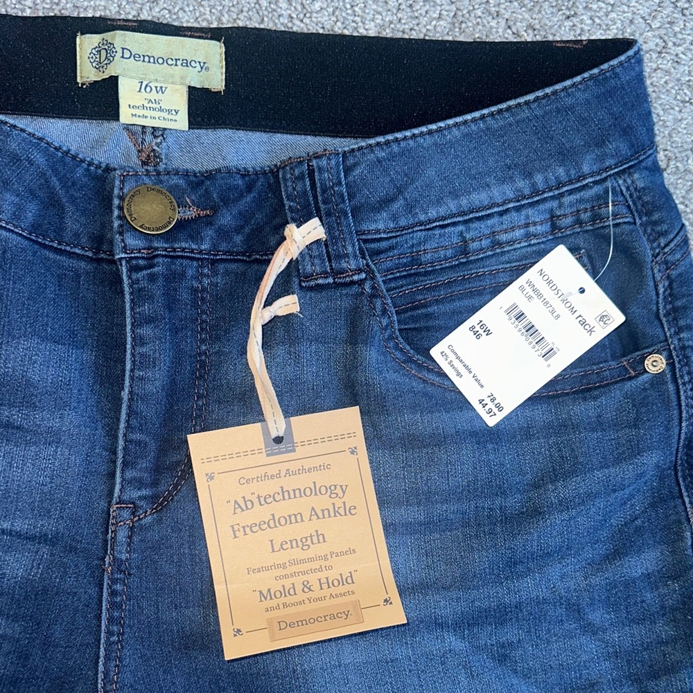 Democracy Dark Blue Skinny Jeans - Picture 2 of 3